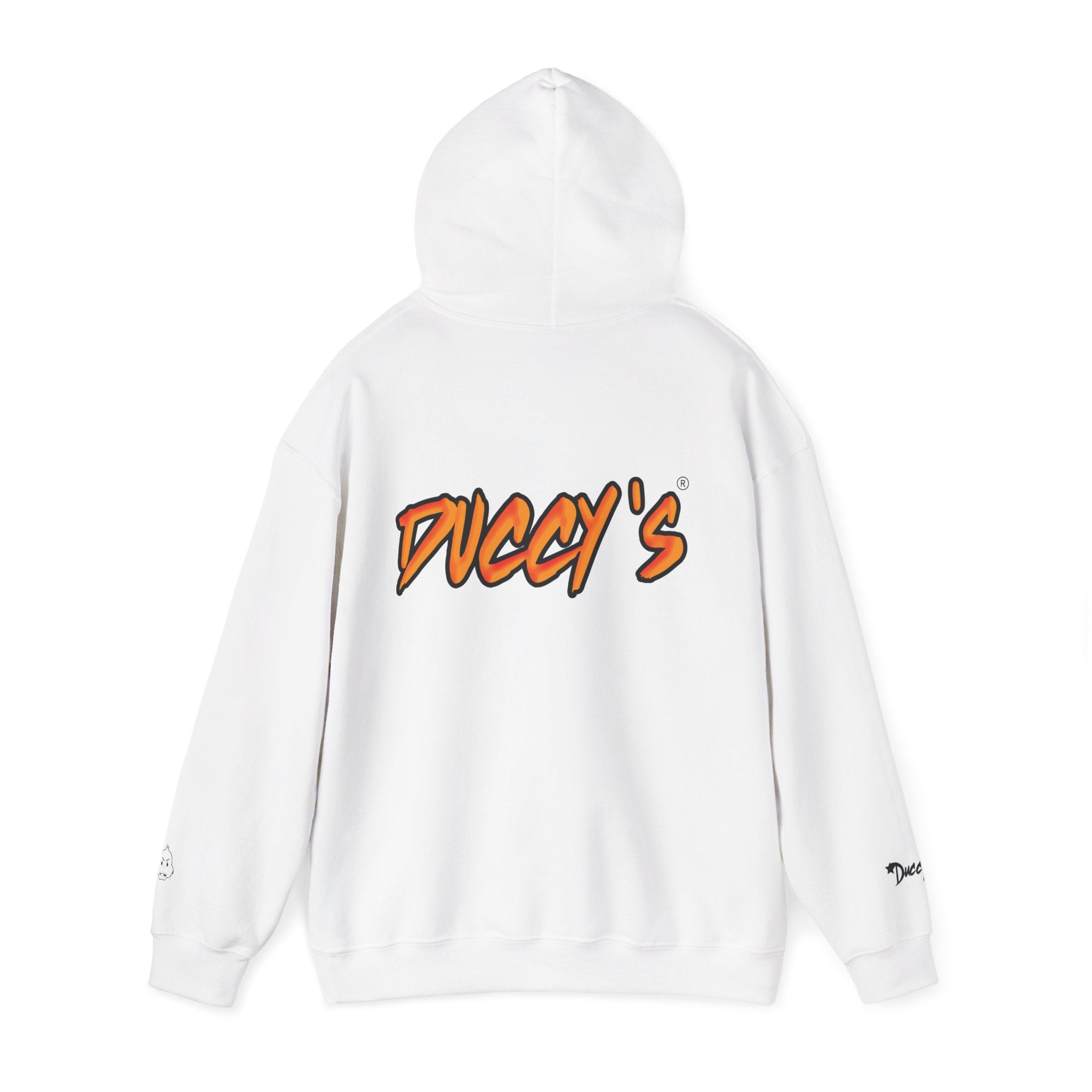 Duccy’s Signature Pullover Hoodie – Cozy Minimal Graphic Style