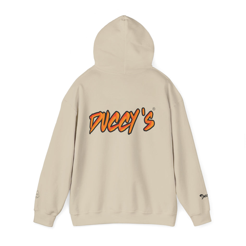 Duccy’s Signature Pullover Hoodie – Cozy Minimal Graphic Style