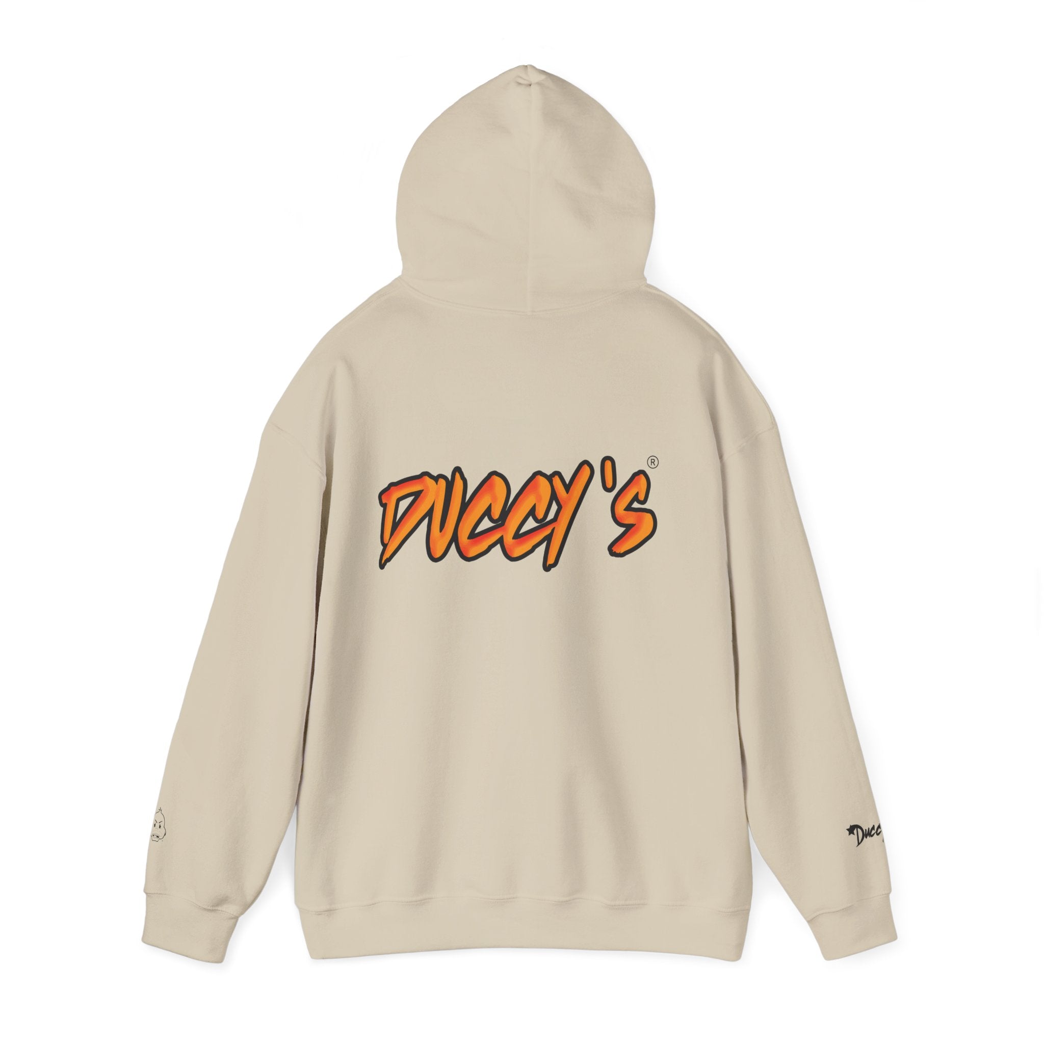 Duccy’s Signature Pullover Hoodie – Cozy Minimal Graphic Style