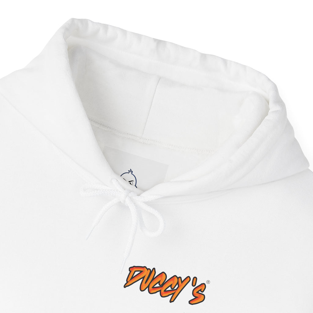 Duccy’s Signature Pullover Hoodie – Cozy Minimal Graphic Style