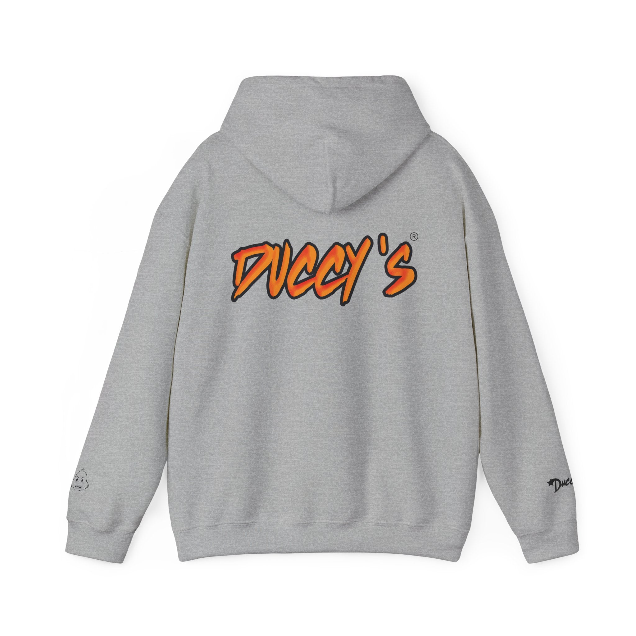 Duccy’s Signature Pullover Hoodie – Cozy Minimal Graphic Style