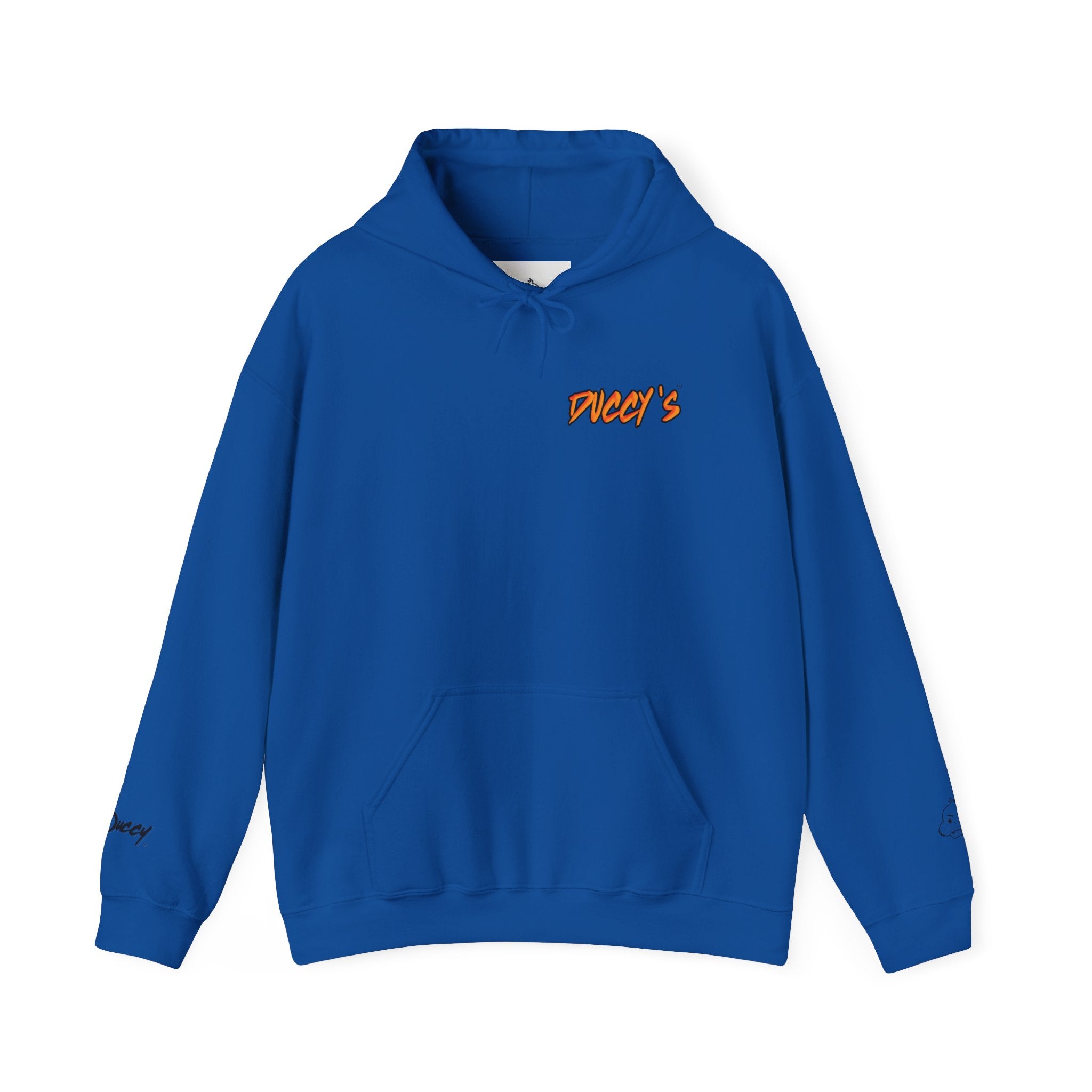 Duccy’s Signature Pullover Hoodie – Cozy Minimal Graphic Style