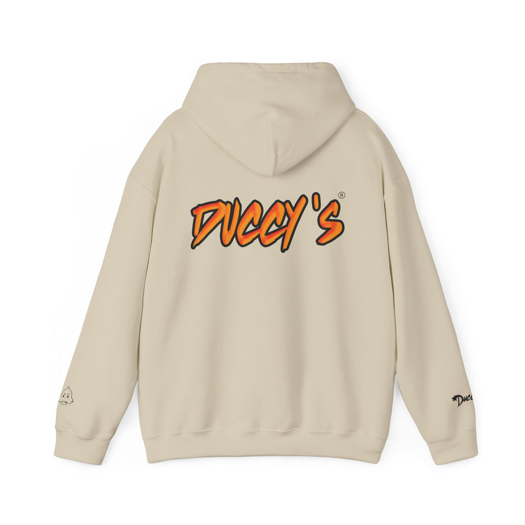 Duccy’s Signature Pullover Hoodie – Cozy Minimal Graphic Style
