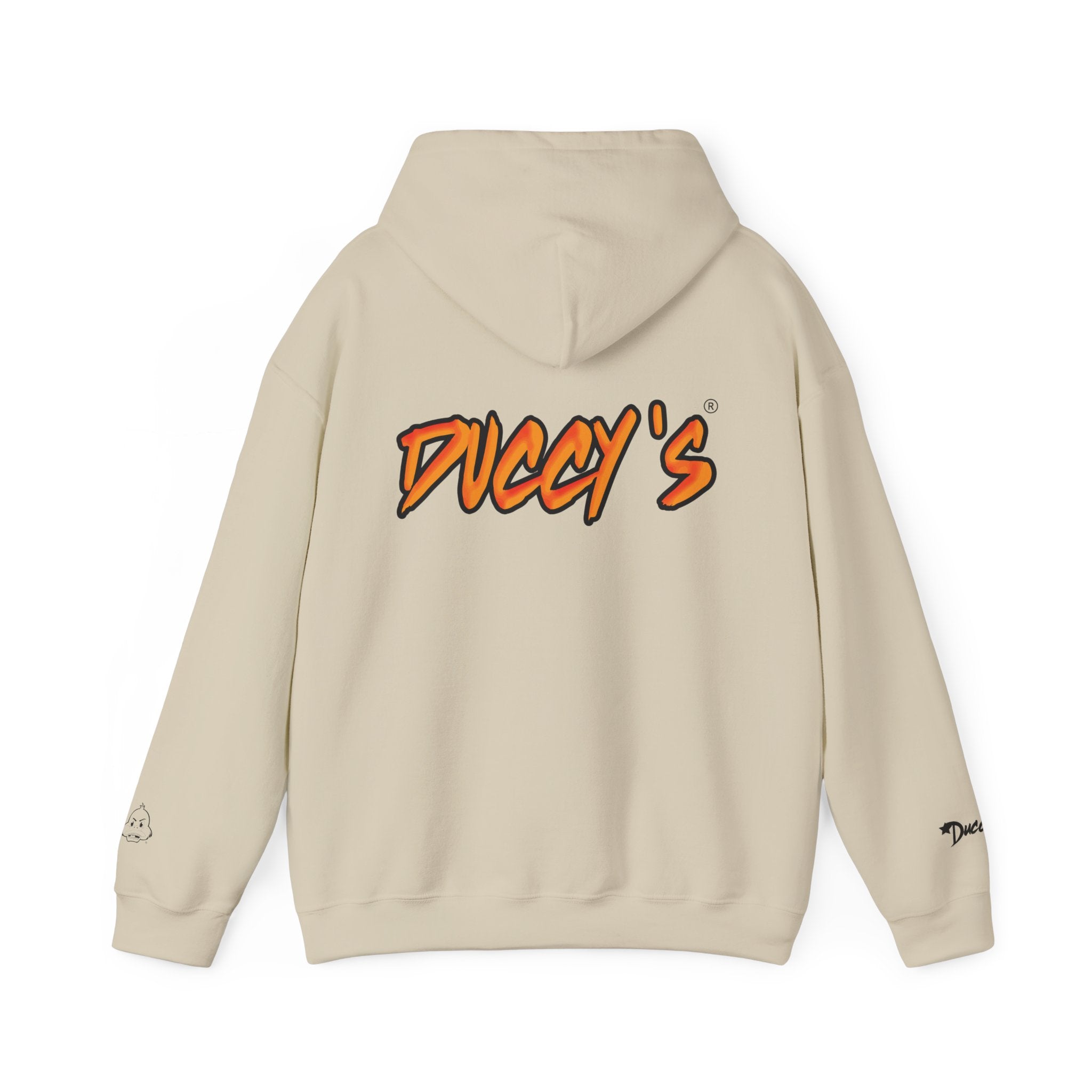 Duccy’s Signature Pullover Hoodie – Cozy Minimal Graphic Style
