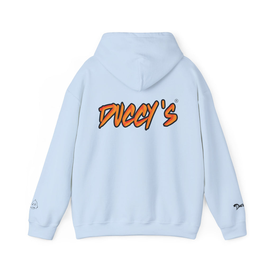Duccy’s Signature Pullover Hoodie – Cozy Minimal Graphic Style