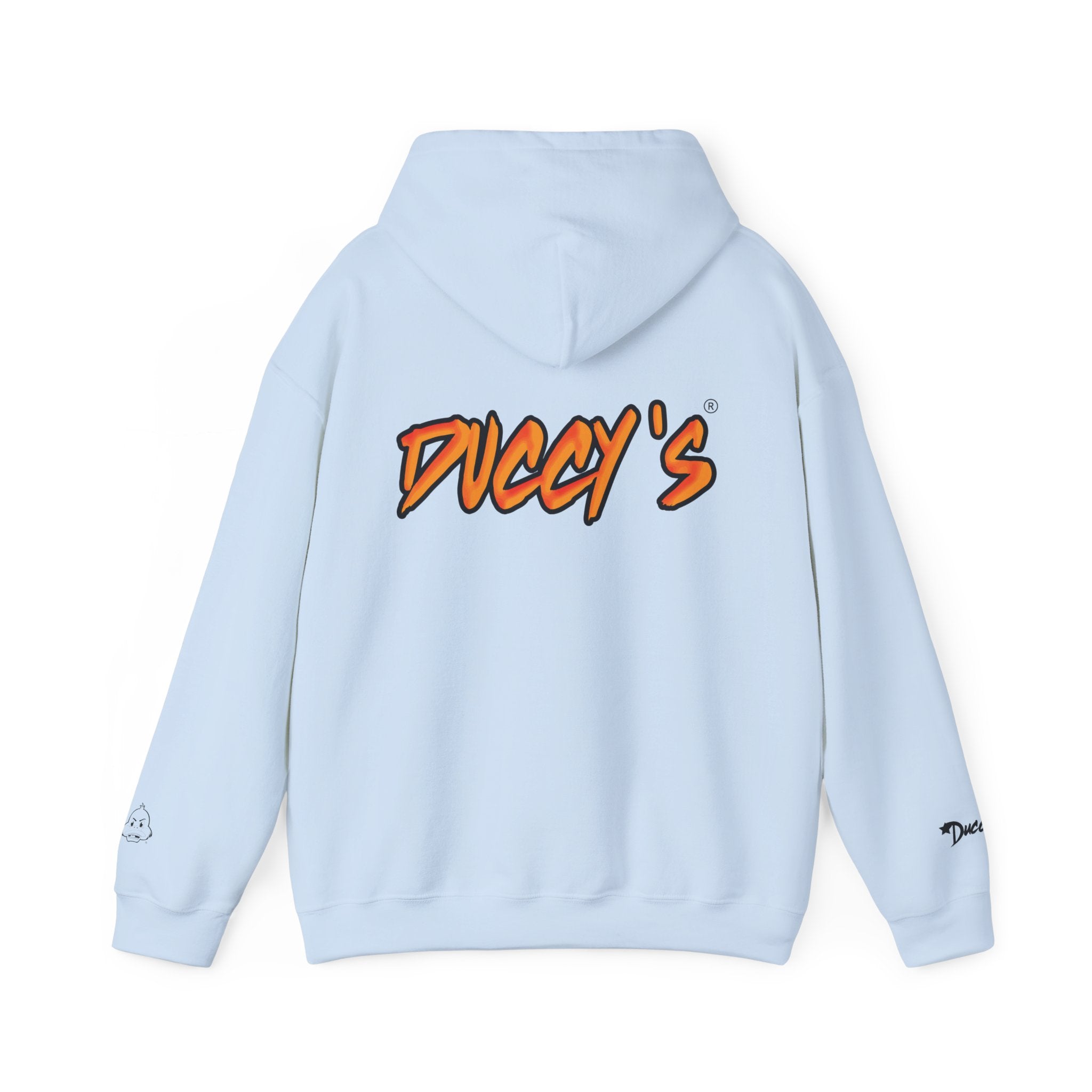 Duccy’s Signature Pullover Hoodie – Cozy Minimal Graphic Style
