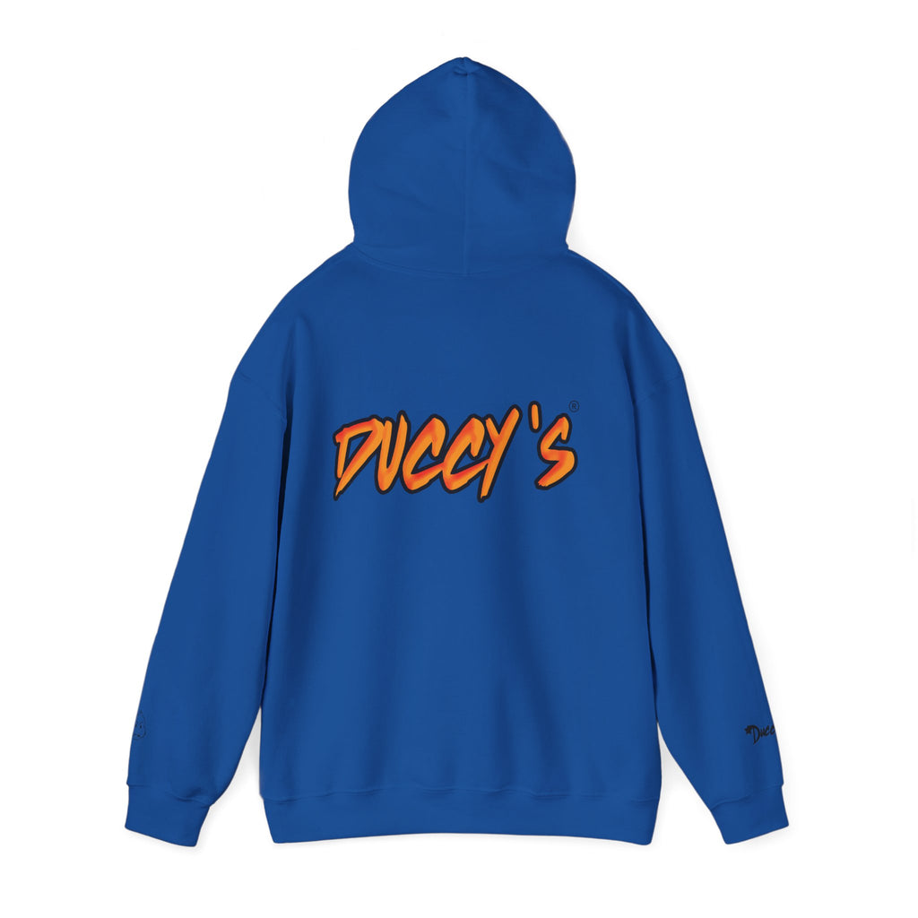Duccy’s Signature Pullover Hoodie – Cozy Minimal Graphic Style