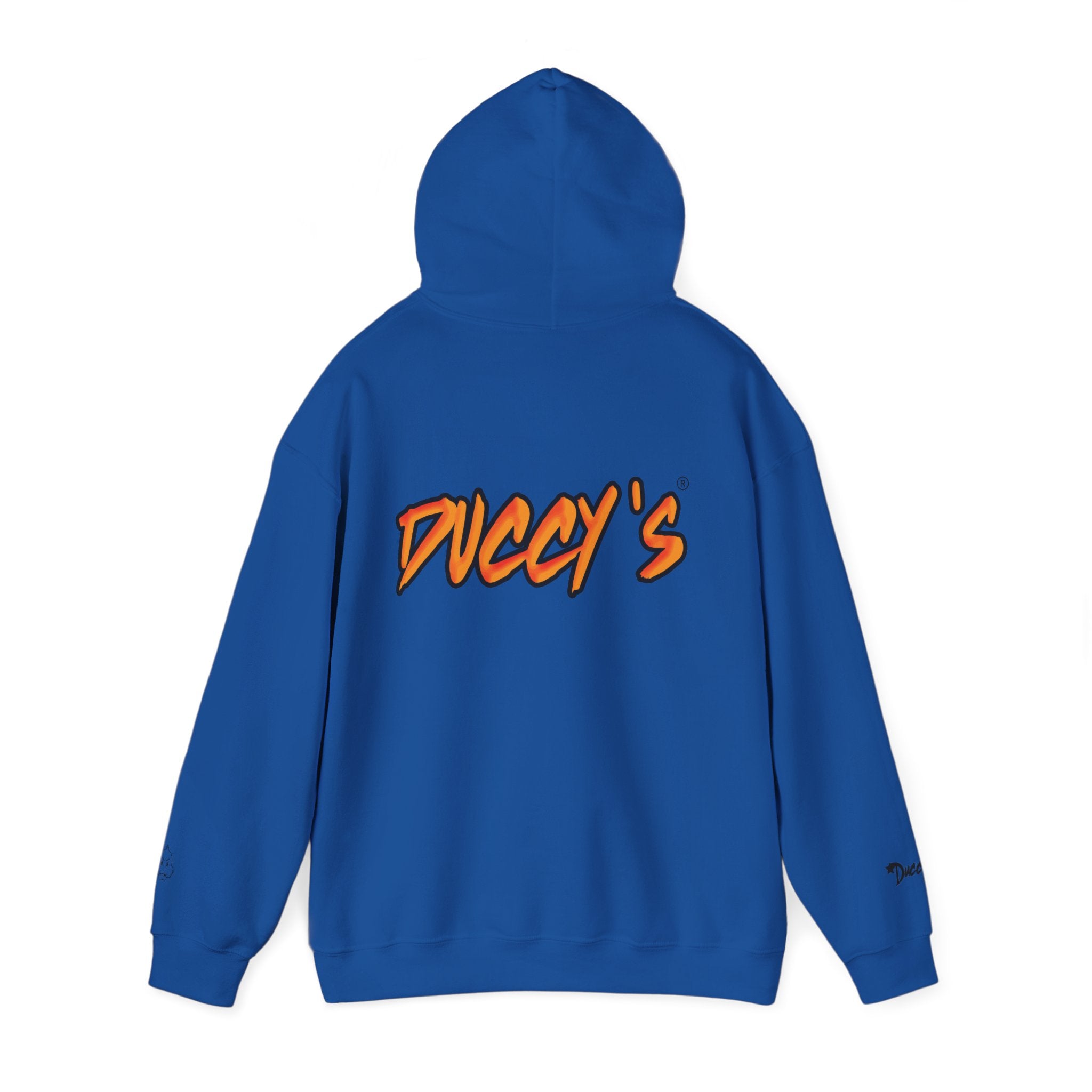 Duccy’s Signature Pullover Hoodie – Cozy Minimal Graphic Style